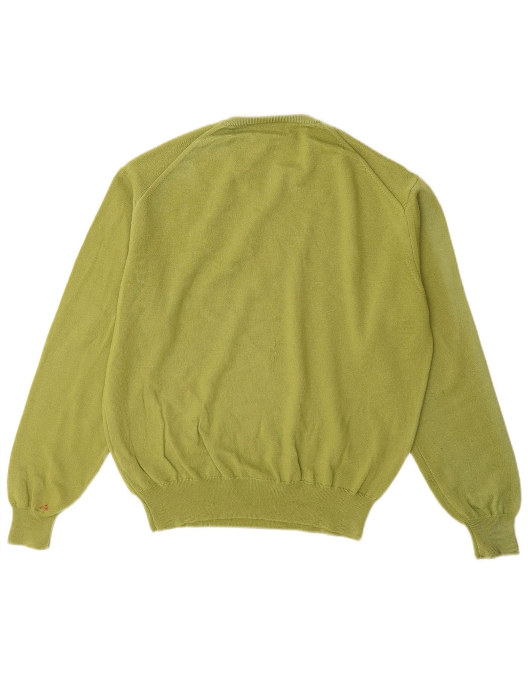 Maglione da uomo con scollo a V Hackett in lana merino verde medio