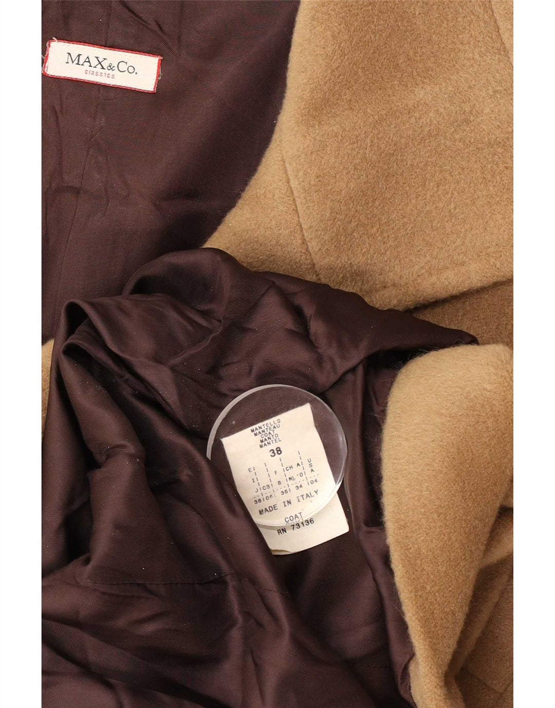 Soprabito Donna Max & Co. IT 38 XS Lana Marrone