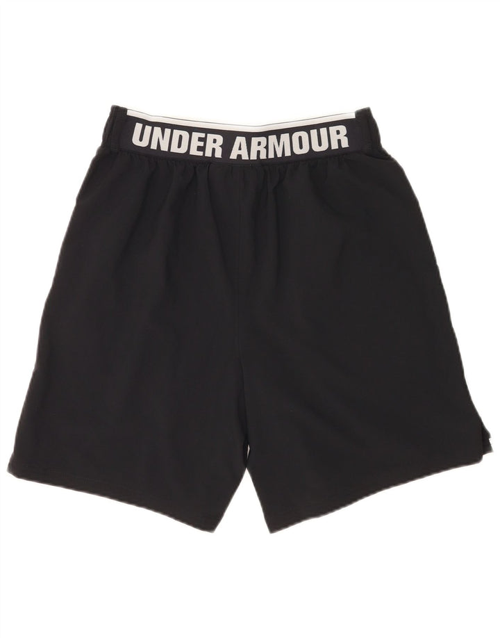 Pantaloncini sportivi grafici da uomo Under Armour medio nero