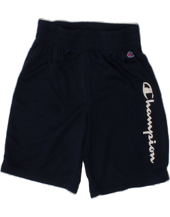 CHAMPION Boys Graphic Sport Shorts 3-4 Years Navy Blue Polyester Vintage Champion and Second-Hand Champion from Messina Hembry 
