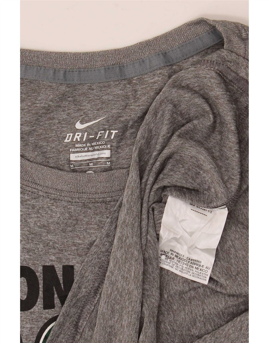 Nike Zionsville Eagles Graphic Top da uomo a maniche lunghe grigio medio chiazzato
