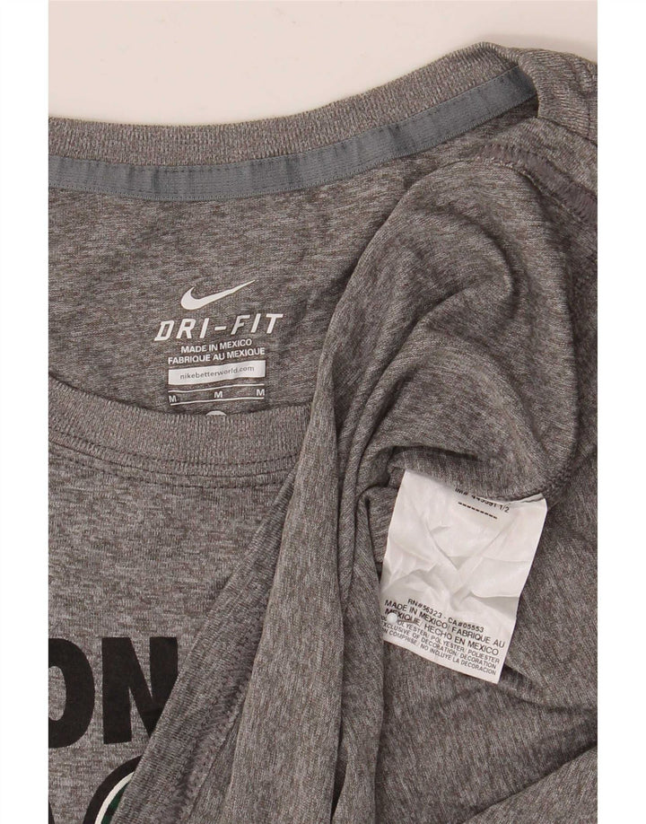 Nike Zionsville Eagles Graphic Top da uomo a maniche lunghe grigio medio chiazzato