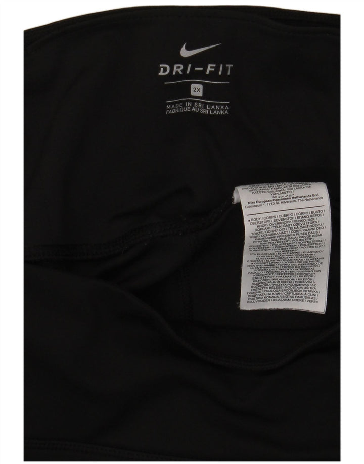 Leggings Nike Dri Fit da donna UK 20 2XL poliestere nero