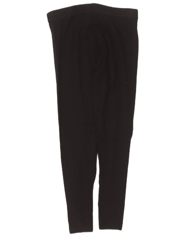 Leggings da donna Marks & Spencer UK 12 cotone nero medio