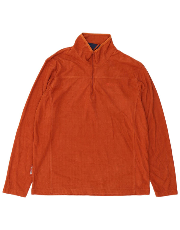 MOUNTAIN WAREHOUSE Felpa da uomo con zip e collo, maglione, poliestere arancione medio