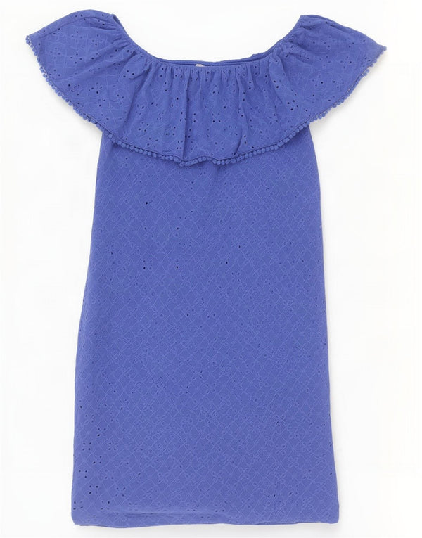 Abito da donna con spalle scoperte Oasis UK 6 XS Blu poliestere