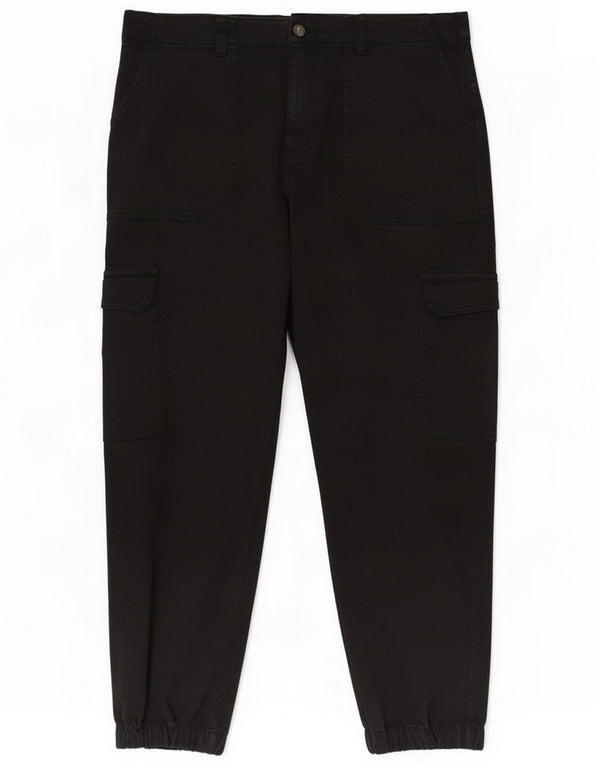 Pantaloni cargo affusolati da donna Fat Face UK 18 XL W36 L28 Cotone nero