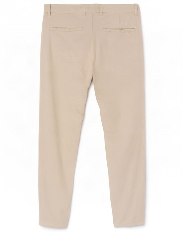 Pantaloni chino skinny da uomo Zara EU 42 Large W32 L29 bianco sporco