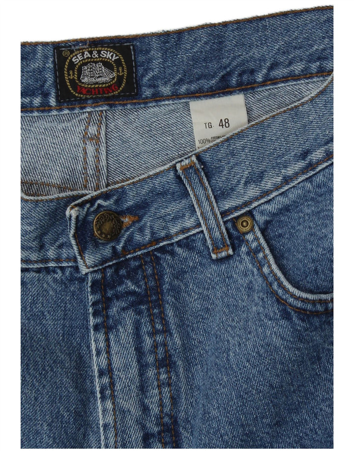 Jeans affusolati da uomo Sea & Sky IT 48 medio W32 L30 cotone blu