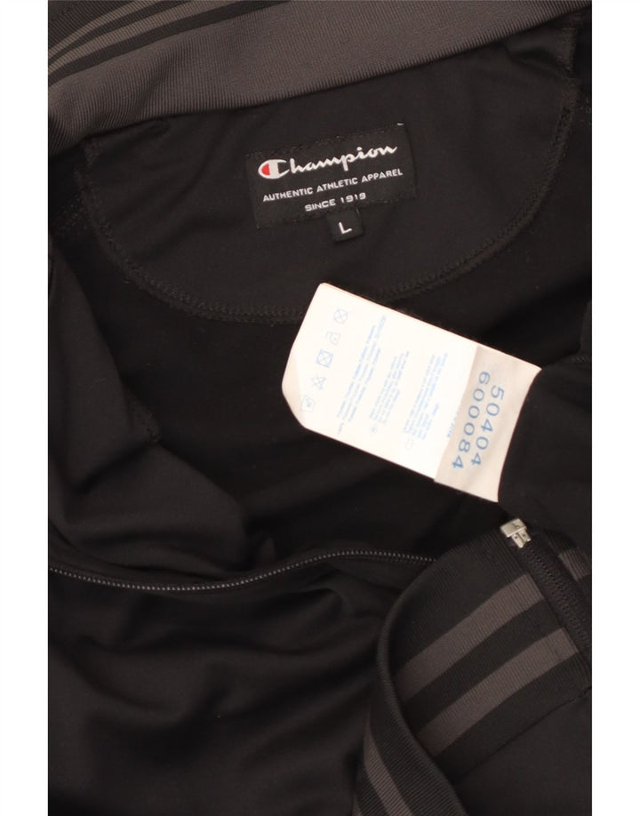Giacca da tuta da uomo CHAMPION grande in poliestere nero