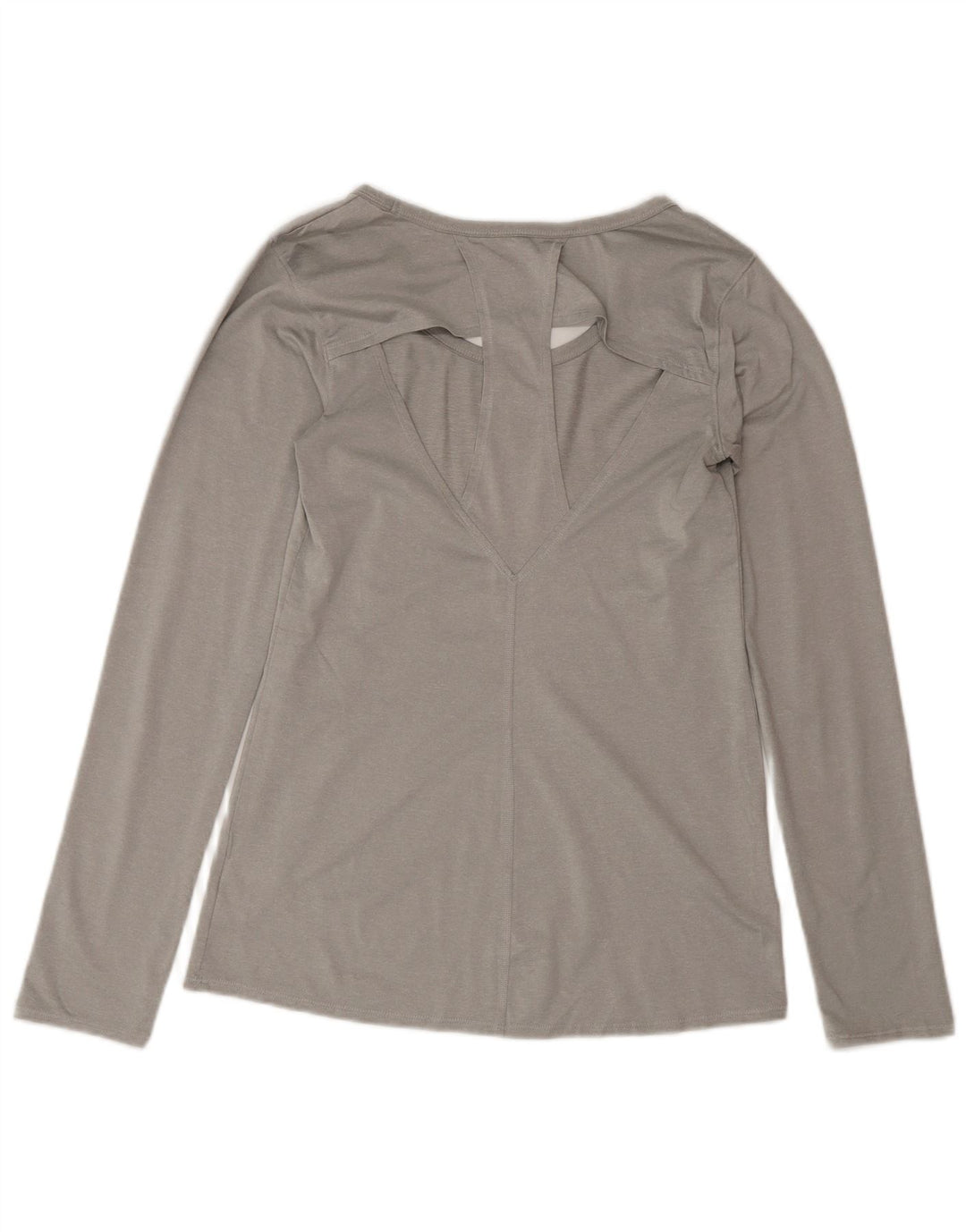 Top Reebok da uomo a maniche lunghe UK 8 Small Grey Poliestere Sports