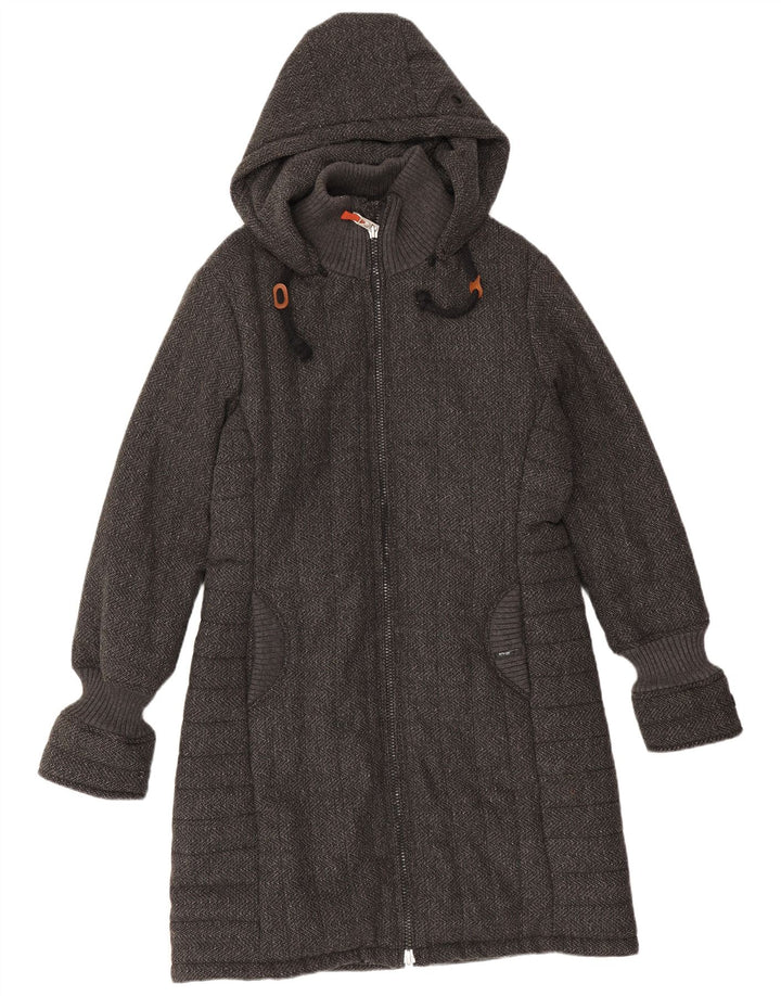 Soprabito con cappuccio da donna KHUJO UK 20 2XL Poliestere chiazzato grigio