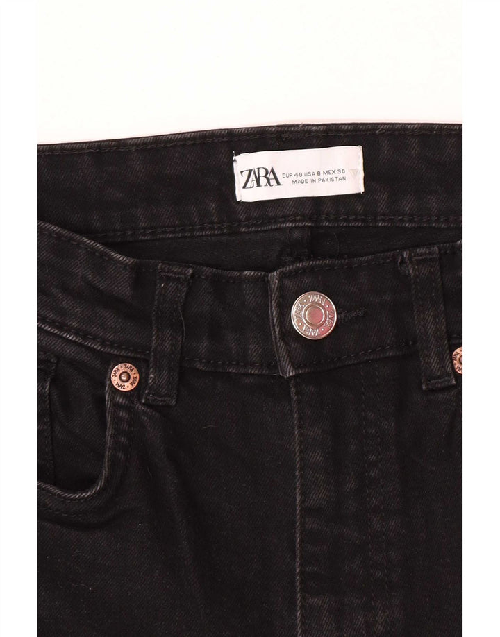 Jeans dritti da donna Zara EU 40 medi W30 L26 neri