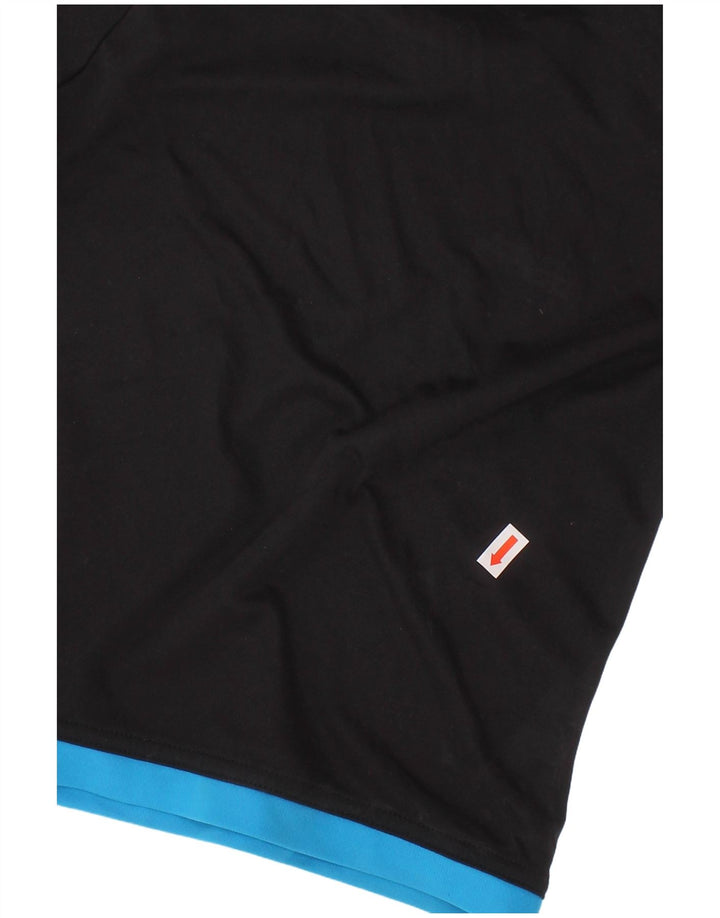 T-shirt ADIDAS da bambino Climalite 4-5 anni in poliestere color block nero