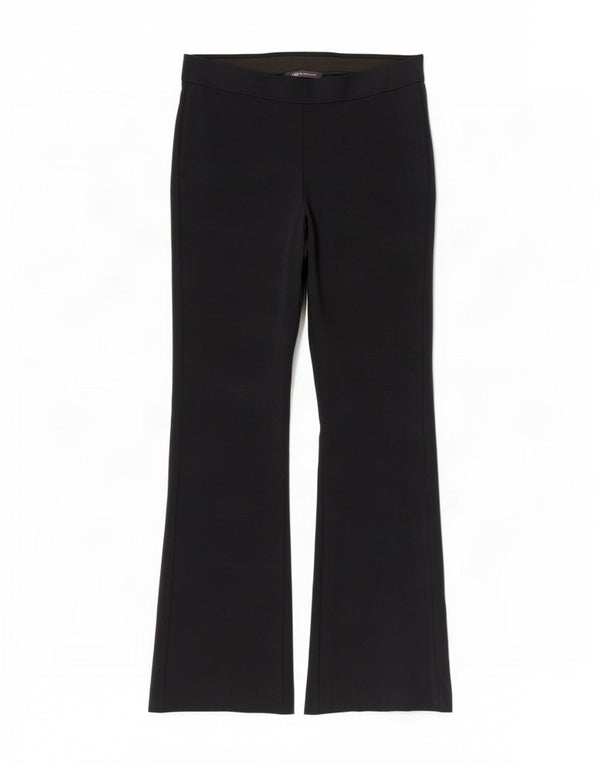 Pantaloni casual svasati da donna Marks & Spencer UK 10 piccoli W28 L30 blu navy