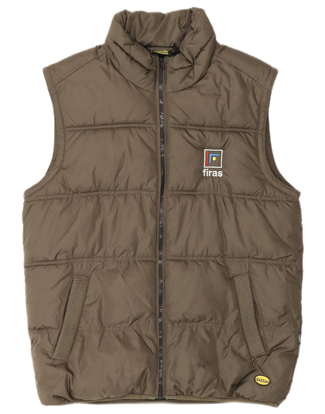 DIADORA Gilet Imbottito Uomo UK 40 Large Marrone Poliestere