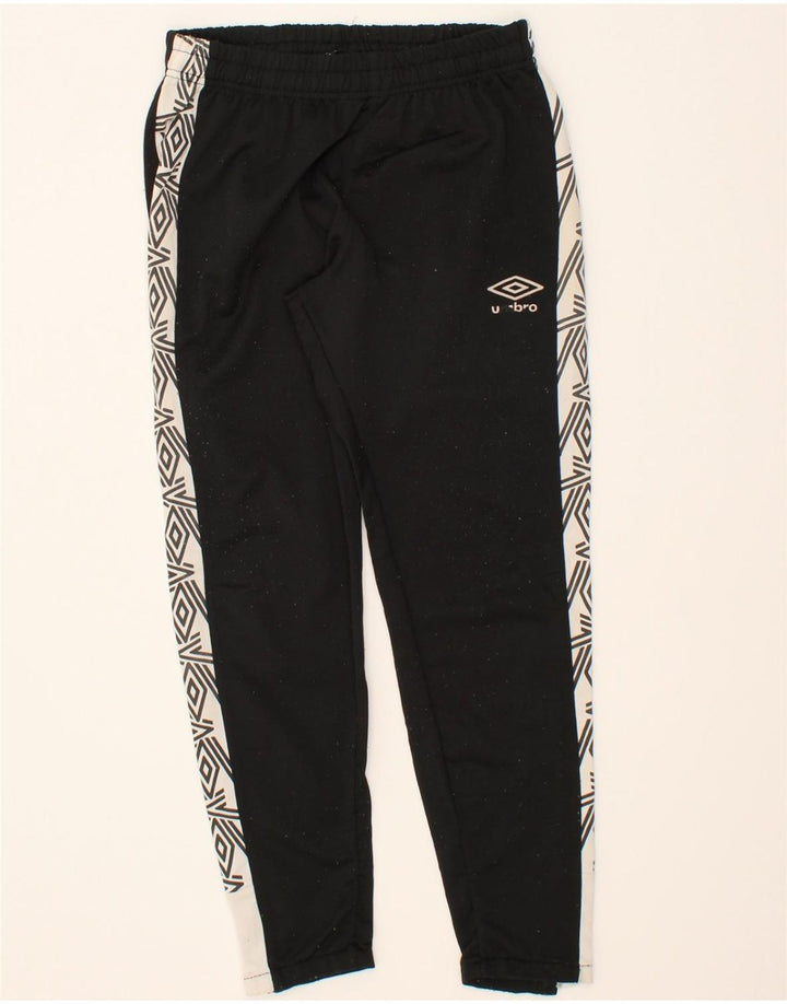 UMBRO Mens Graphic Tracksuit Trousers Medium  Black Polyester Vintage Umbro and Second-Hand Umbro from Messina Hembry 