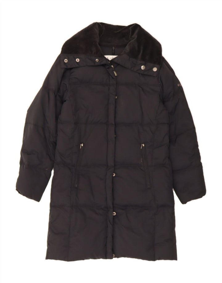 COLUMBIA Womens Padded Coat UK 10 Small Black Nylon Vintage Columbia and Second-Hand Columbia from Messina Hembry 