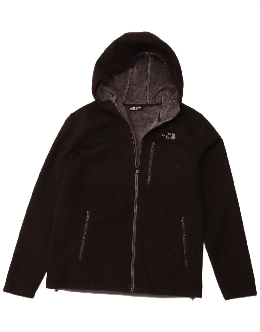 THE NORTH FACE Maglione cardigan con cappuccio da uomo poliestere nero medio
