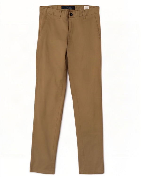 Pantaloni chino slim da uomo Zara EU 36 XS W29 L28 Cotone beige