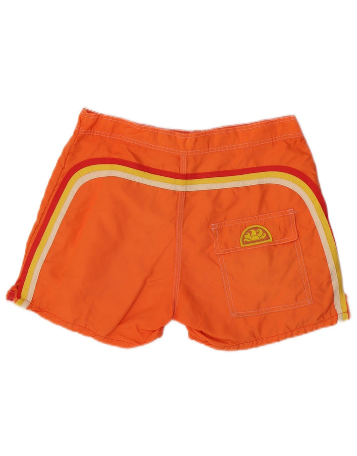 Pantaloncini da bagno da uomo Sundek grandi in nylon arancione