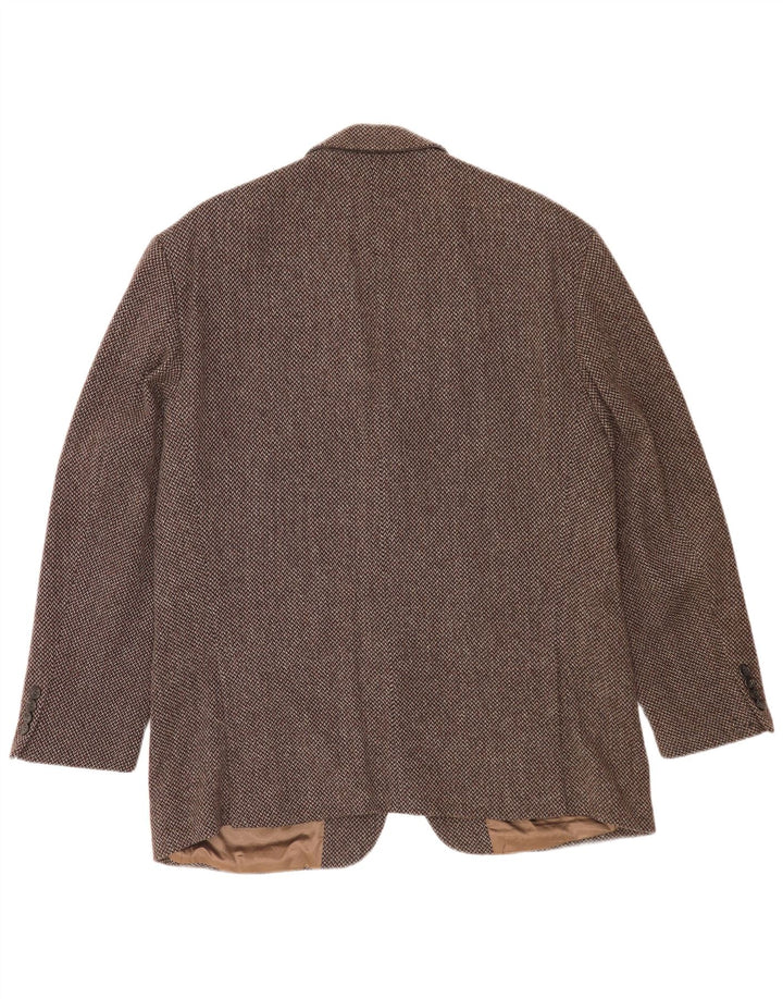 Giacca Blazer 3 Bottoni Uomo Carlo Barbera IT 54 2XL Pied De Poule Marrone