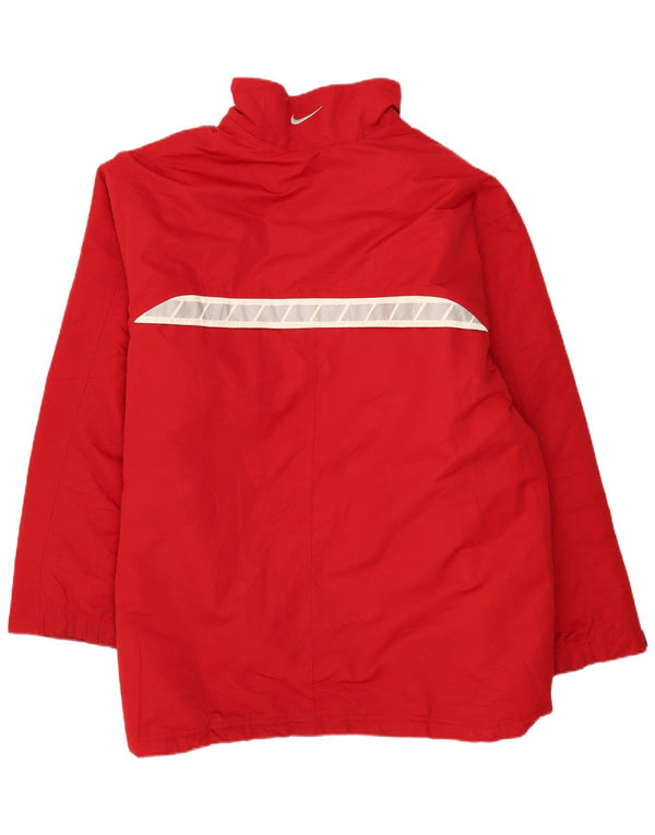 Giacca a vento da uomo Nike UK 44 2XL Poliestere color block rosso