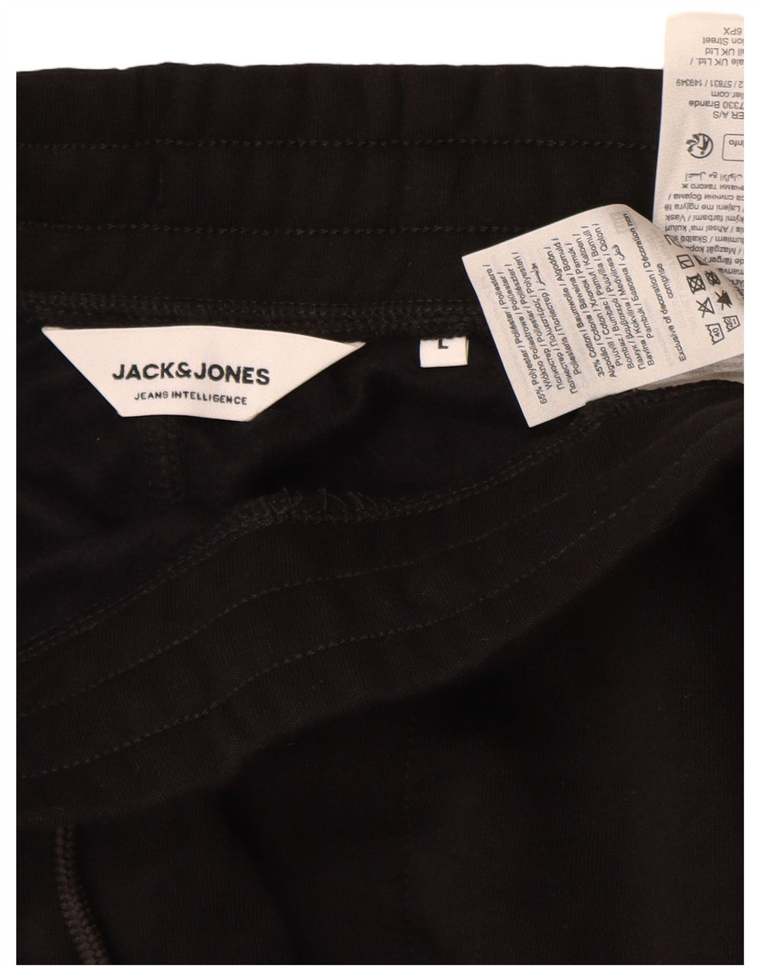 Jack & Jones Pantaloni da tuta da uomo Joggers Large Poliestere nero