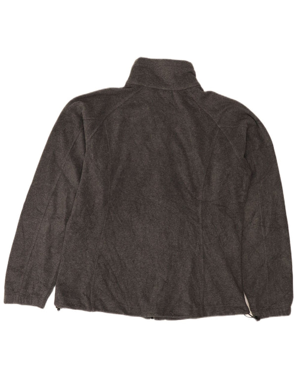Giacca in pile da donna Columbia UK 16 grande poliestere grigio