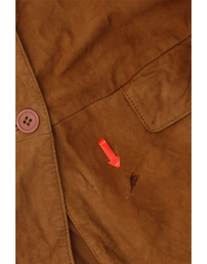 Giacca Donna Conbipel Free Heron Scamosciata IT 46 Large Pelle Marrone