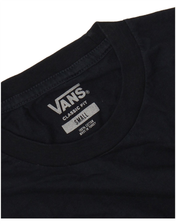 T-shirt da uomo dalla vestibilità classica VANS, piccola, in cotone blu navy