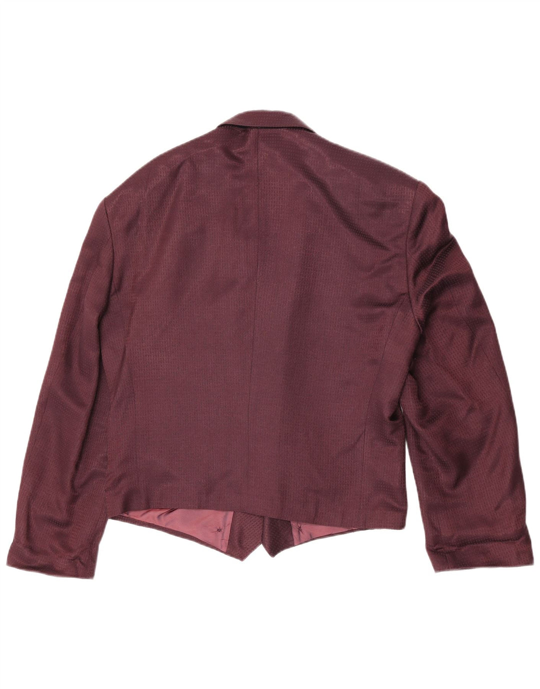 Giacca blazer doppiopetto vintage da donna IT 48 XL viscosa bordeaux