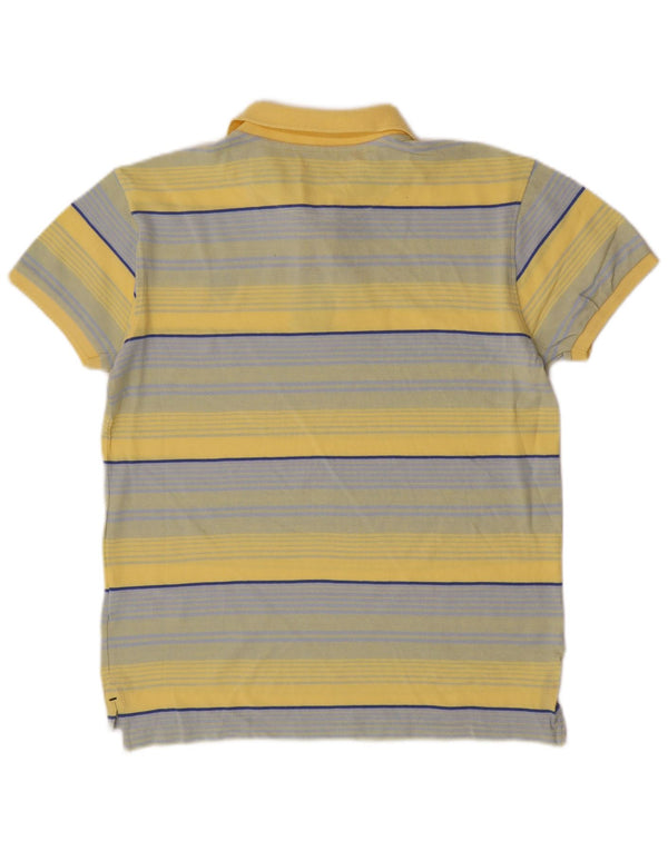Polo da uomo a maniche corte Pierre Cardin, classica a righe gialle medie