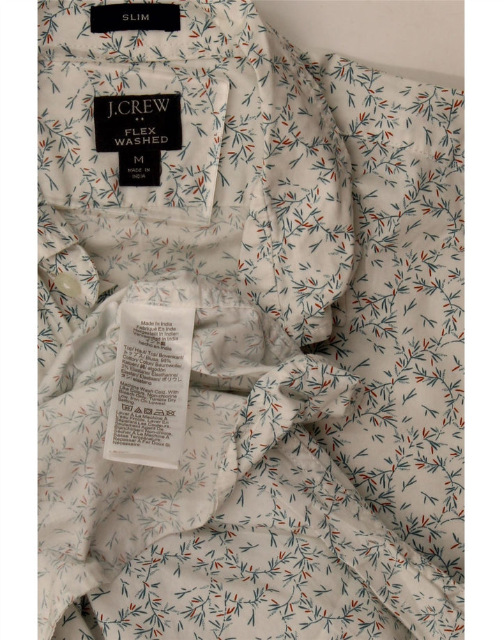 Camicia slim da uomo J. Crew in cotone floreale bianco medio