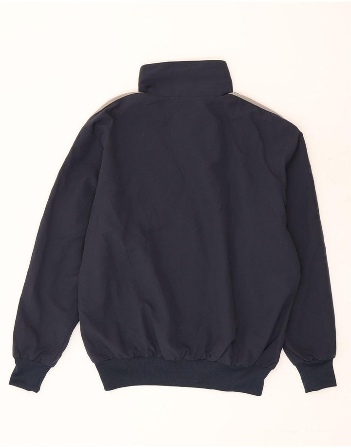 Giacca da ginnastica da uomo Champion piccola in poliestere color block blu navy
