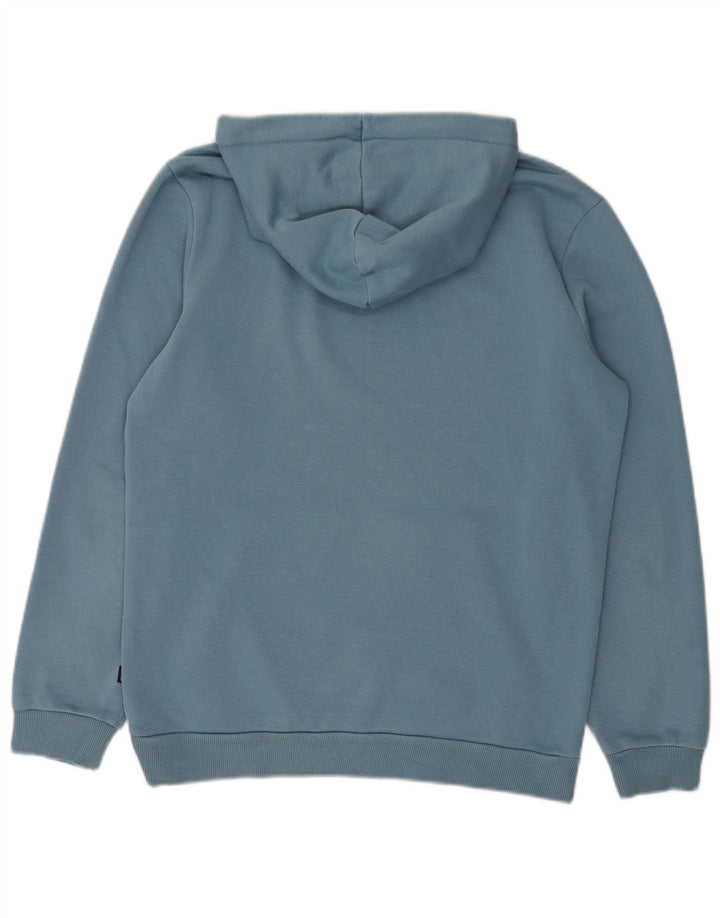 Felpa con cappuccio da uomo Puma Small in cotone blu