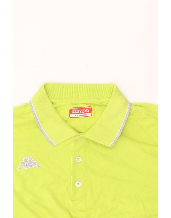 KAPPA Mens Polo Shirt XL Yellow Cotton Vintage Kappa and Second-Hand Kappa from Messina Hembry 