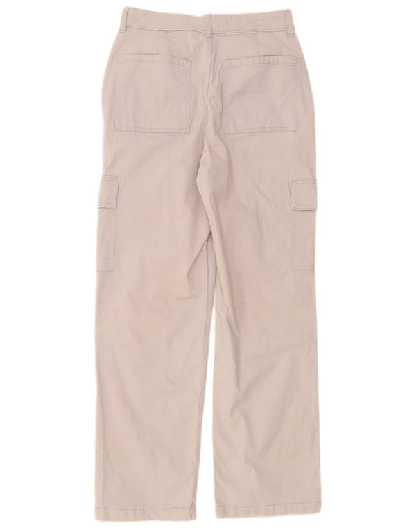 Pantaloni cargo Hollister Dad da donna a vita alta US 2 XS W26 L28 Grigi
