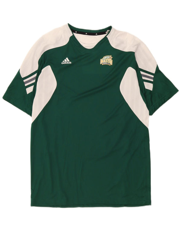 T-shirt Adidas Mason da uomo, grande, in poliestere color block verde