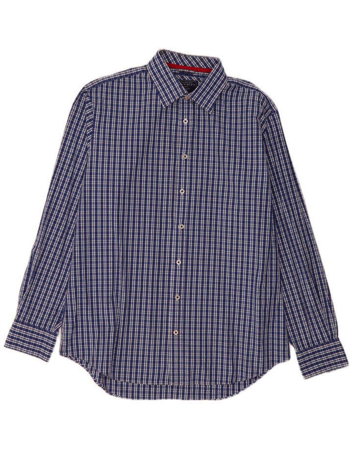Camicia da uomo Charles Tyrwhitt in cotone a quadri grandi blu