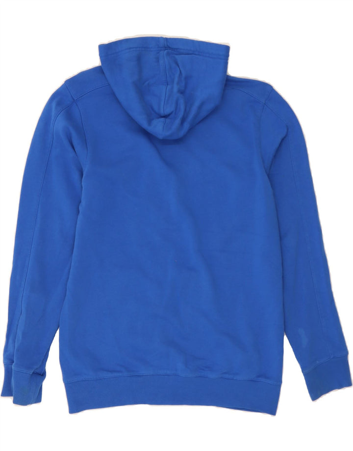REEBOK Womens Zip Hoodie Sweater UK 14 Medium Blue Cotton Vintage Reebok and Second-Hand Reebok from Messina Hembry 