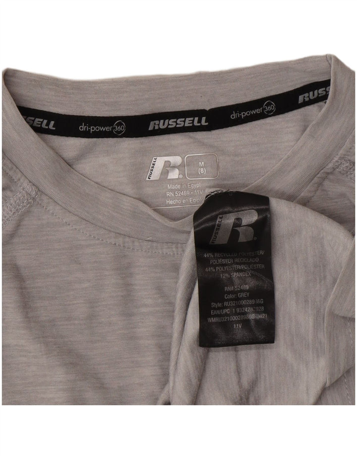 Maglia a maniche lunghe Dri-Power per ragazzi Russell Athletic 7-8 anni Grigio medio