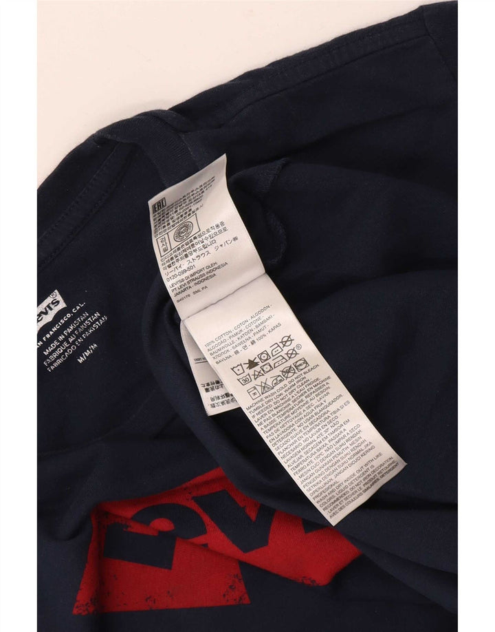 T-shirt grafica da uomo Levi's Top in cotone blu navy medio