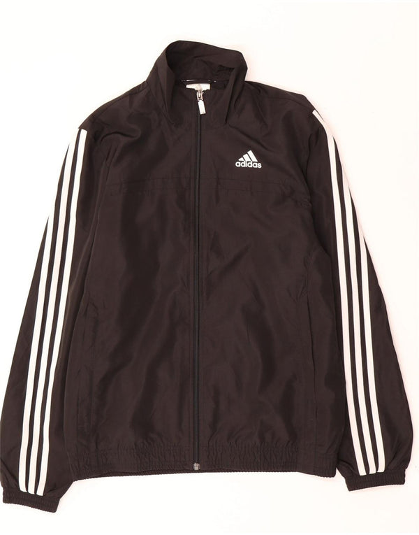 Giacca da ginnastica da uomo Adidas Small nera in poliestere