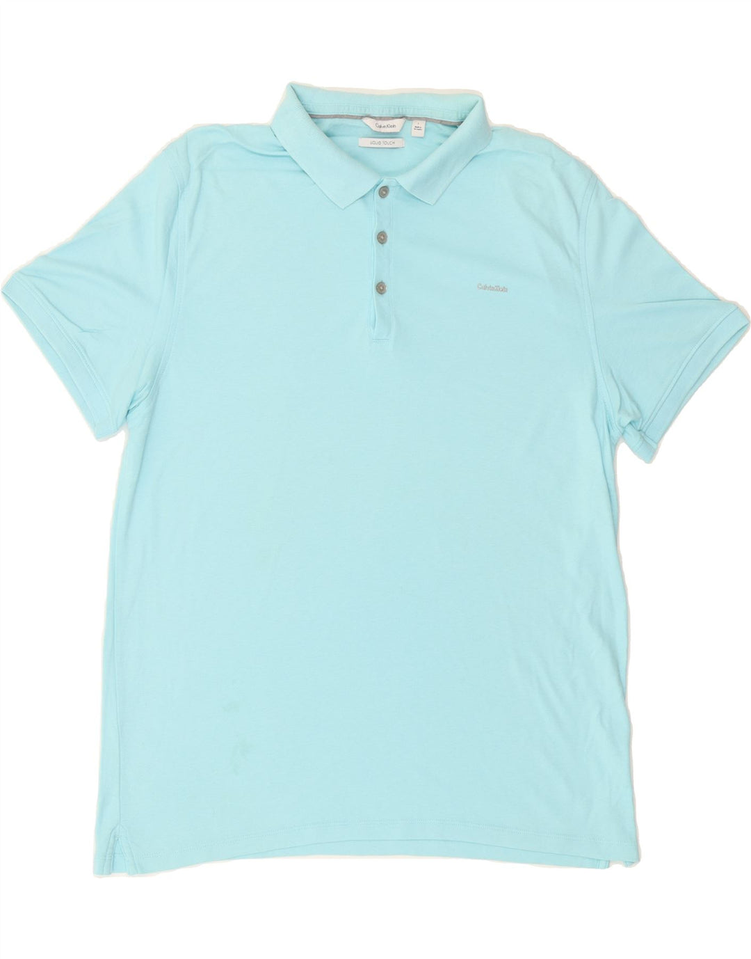CALVIN KLEIN Mens Polo Shirt Large Blue Vintage Calvin Klein and Second-Hand Calvin Klein from Messina Hembry 