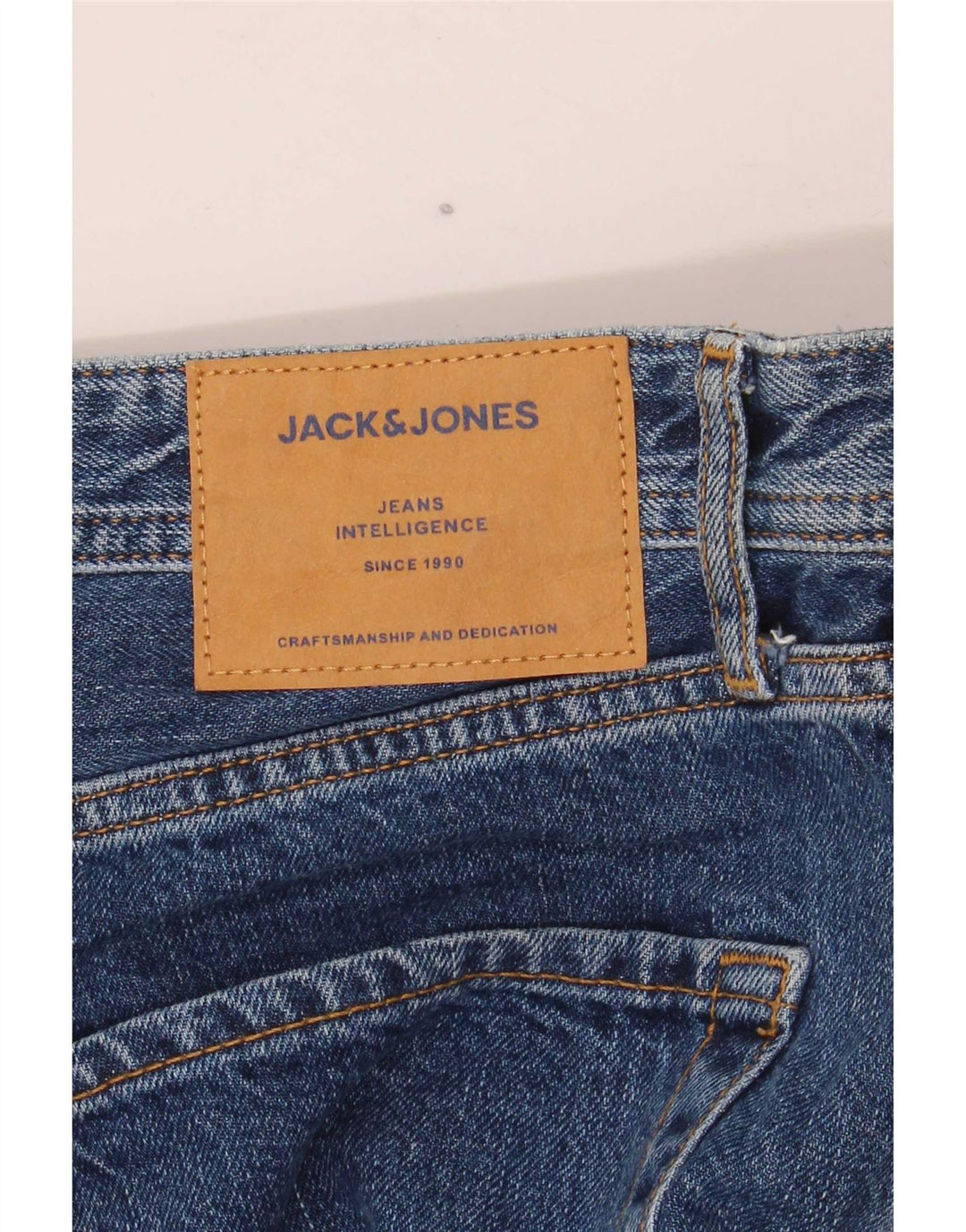 Jeans dritti da uomo Jack & Jones W32 L32 cotone blu