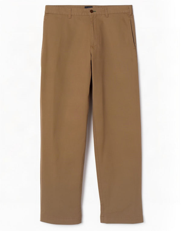 Pantaloni chino dritti da uomo Tommy Hilfiger W31 L32 cotone kaki