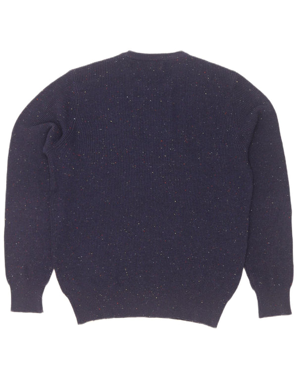Maglione maglione girocollo da donna Rifle UK 18 XL Acrilico screziato blu navy