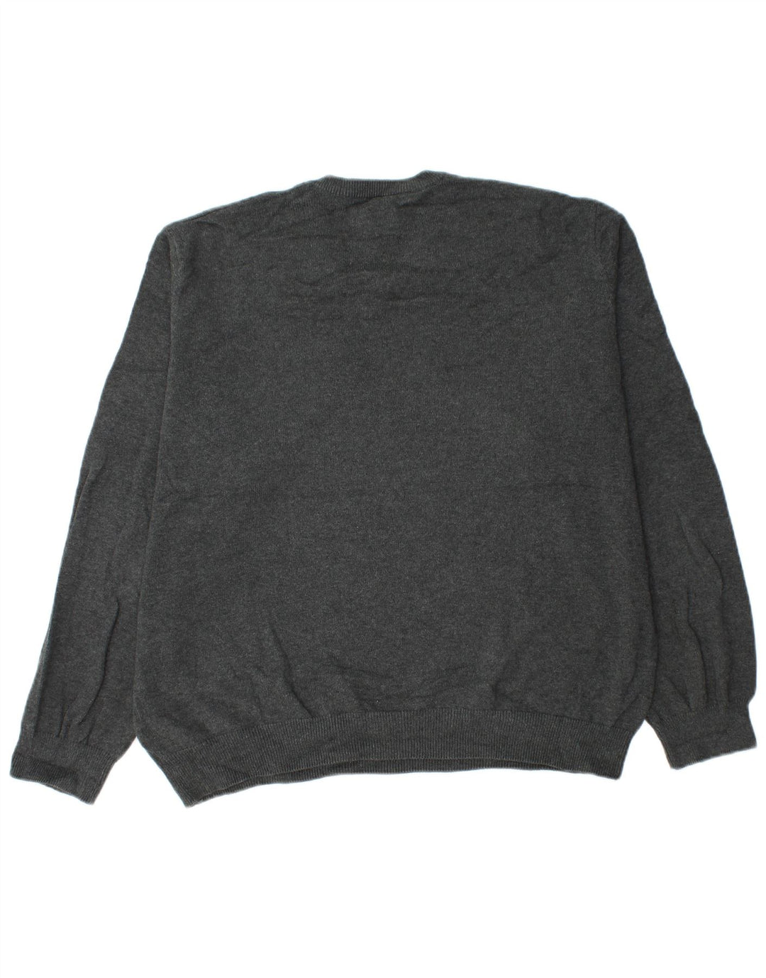 Maglione da uomo con scollo a V Marks & Spencer XL in cotone grigio