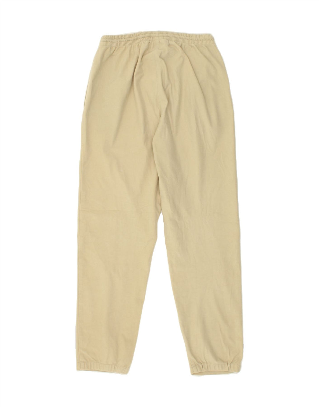 VINTAGE Womens Tracksuit Trousers Joggers UK 14 Medium Beige Vintage Vintage and Second-Hand Vintage from Messina Hembry 